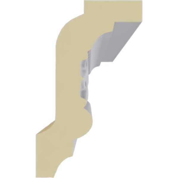 Ekena Millwork 3 1/8"H x 1 7/8"P x 3 5/8"F x 94 1/2"L Brightton Crown Moulding - MLD03X01X03BR