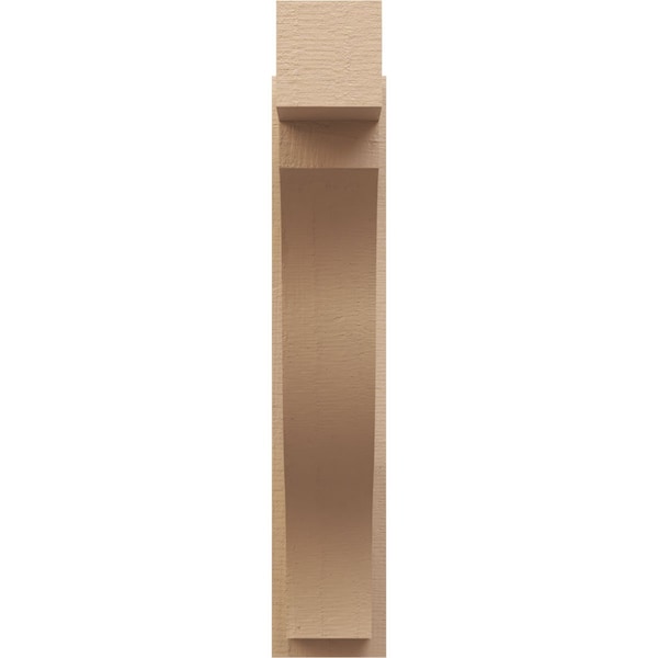 Ekena Millwork 7 1/2-in W x 26-in D x 38-in H Funston Block Rough Cedar Woodgrain TimberThane Outlooker, Primed Tan - OUTUR075X26X38FST44RCPR