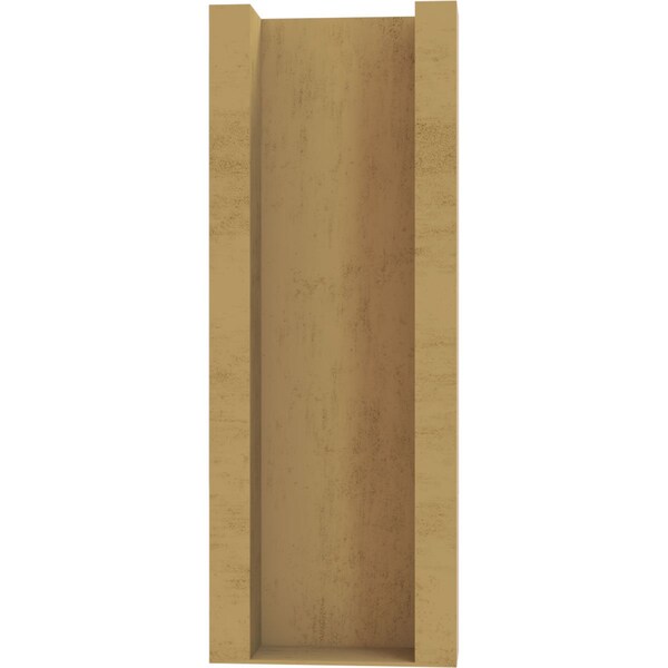 Ekena Millwork 6-in W x 12-in D x 16-in H Funston Block Rough Cedar Woodgrain TimberThane Outlooker, Primed Tan - OUTUR060X12X16FST44RCPR
