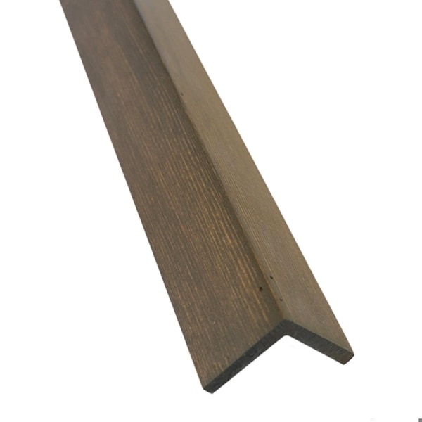 Timberchic Wood, Dark Gray, 48 in L, 1.25 in W, Stained - 332