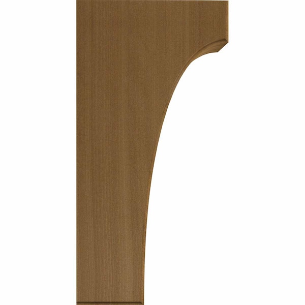 Ekena Millwork 5 1/4"W x 6"D x 12"H Clarksville Bracket, Mahogany - BKTW05X06X12CVGM
