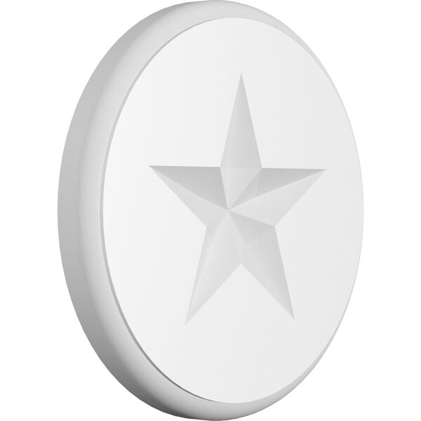 Ekena Millwork Standard Grayson Star Rosette With Rounded Edge, 5"W x 5"H x 1/2"P - ROSP050X050X050GRY08