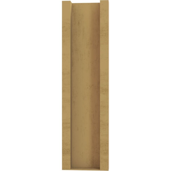 Ekena Millwork 5 1/2-in W x 12-in D x 20-in H Balboa Slat Rough Cedar Woodgrain TimberThane Outlooker, Primed Tan - OUTUR055X12X20BOA24RCPR