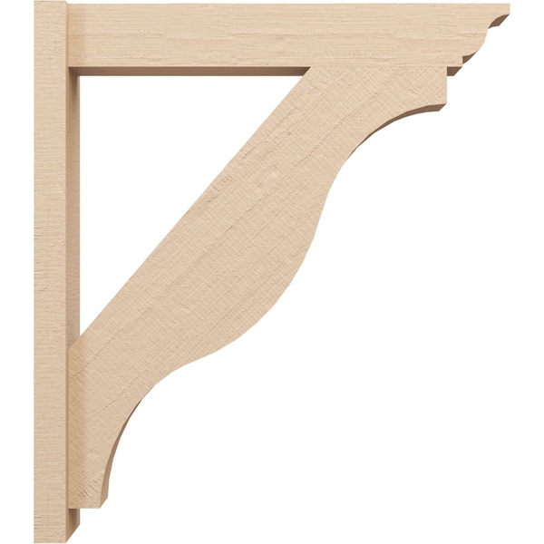 Ekena Millwork 6-in W x 30-in D x 34-in H Funston Trad Rough Cedar Woodgrain TimberThane Outlooker, Primed Tan - OUTUR060X30X34FST04RCPR