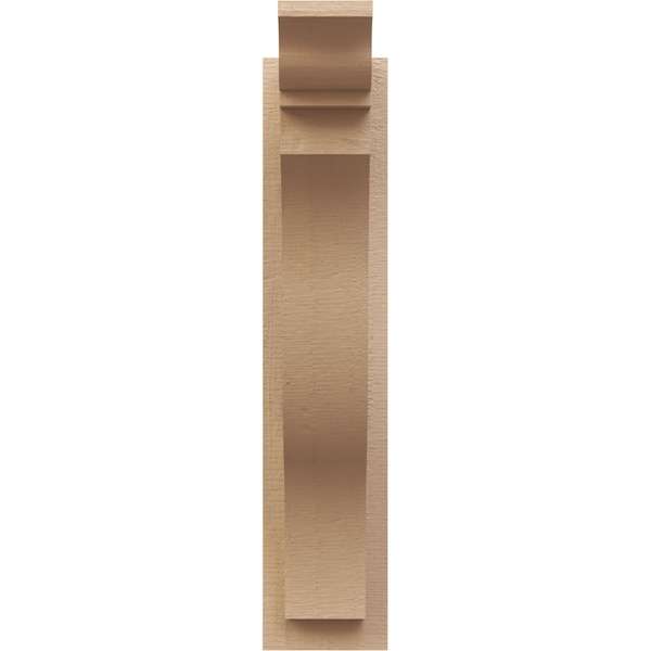 Ekena Millwork 5 1/2-in W x 14-in D x 26-in H Funston Trad Rough Cedar Woodgrain TimberThane Outlooker, Primed Tan - OUTUR055X14X26FST04RCPR