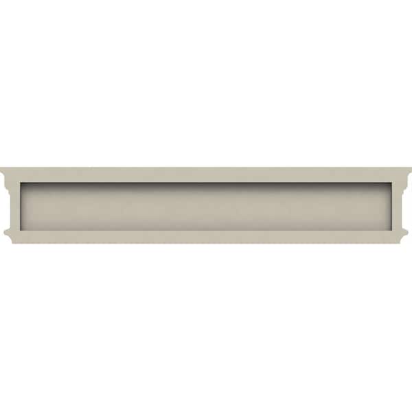 Ekena Millwork 151" Bottom Width x 152 1/2" Top Width x 4 5/8"H x 1 1/8"P Holmdel Crosshead - CRH05X151HO