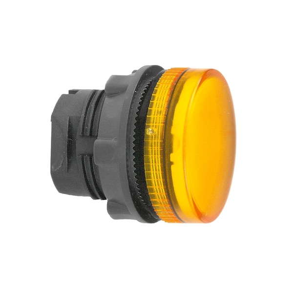 Schneider Electric Head for pilot light, Harmony XB5, orange, 22 mm grooved lens ba9s bulb - ZB5AV05S