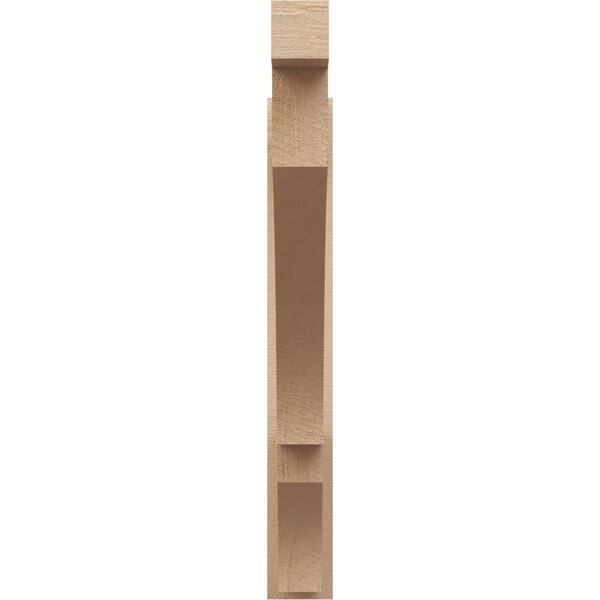 Ekena Millwork 5 1/2-in W x 42-in D x 42-in H Balboa Block Rough Cedar Woodgrain TimberThane Outlooker, Primed Tan - OUTUR055X42X42BOA44RCPR