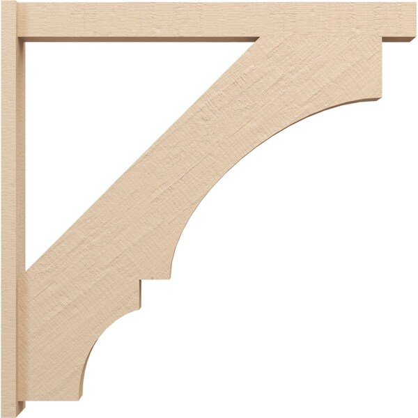 Ekena Millwork 5 1/2-in W x 42-in D x 42-in H Balboa Block Rough Cedar Woodgrain TimberThane Outlooker, Primed Tan - OUTUR055X42X42BOA44RCPR