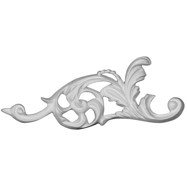 Ekena Millwork 5 7/8"W x 2 3/8"H x 1/2"P Chateau Onlay, Left - ONL06X02X01CH-L