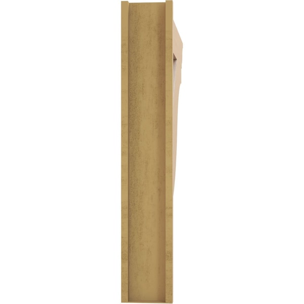 Ekena Millwork 7 1/2-in W x 44-in D x 44-in H Funston Trad Rough Cedar Woodgrain TimberThane Outlooker, Primed Tan - OUTUR075X44X44FST04RCPR