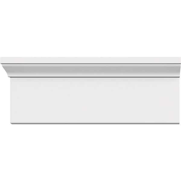 Ekena Millwork 4 1/2"H x 1 1/4"P x 96"L Back Band Casing Moulding, PVC - CAS05X01X96BBSWPV