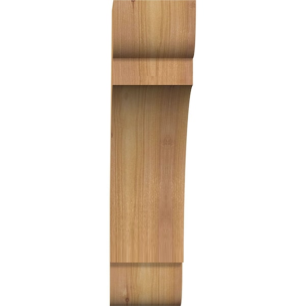 Ekena Millwork 4"W x 12"D x 16"H Olympic Rough Sawn Knee Brace, Western Red Cedar - BRC04X12X16OLY00RWR