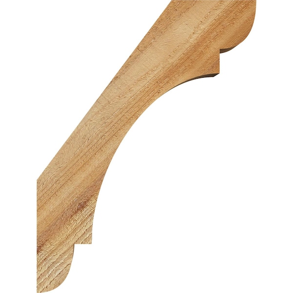 Ekena Millwork 4"W x 12"D x 16"H Olympic Rough Sawn Knee Brace, Western Red Cedar - BRC04X12X16OLY00RWR