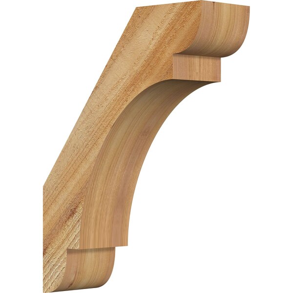 Ekena Millwork 4"W x 12"D x 16"H Olympic Rough Sawn Knee Brace, Western Red Cedar - BRC04X12X16OLY00RWR