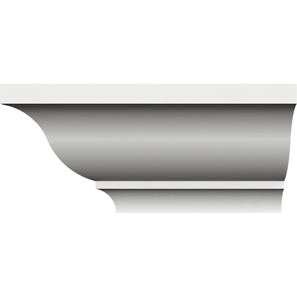 Ekena Millwork 5 1/2"H x 5 1/8"P x 7 1/2"F x 96"L Crown Moulding, PVC - MLD05X05X96CRSWPV