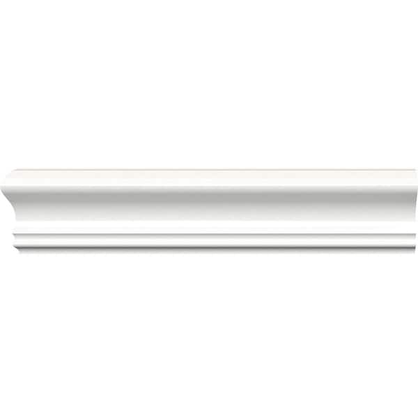 Ekena Millwork LWM390 - 2 5/8"H x 3/4"P x 96"L Chair Rail Moulding, PVC - LWM390X96SWPV