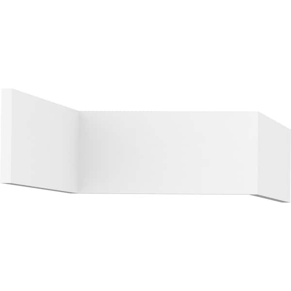 Ekena Millwork 5 1/2"W x 5/8"T x 96"L S4S Board, PVC - S4S58X6X96SWPV