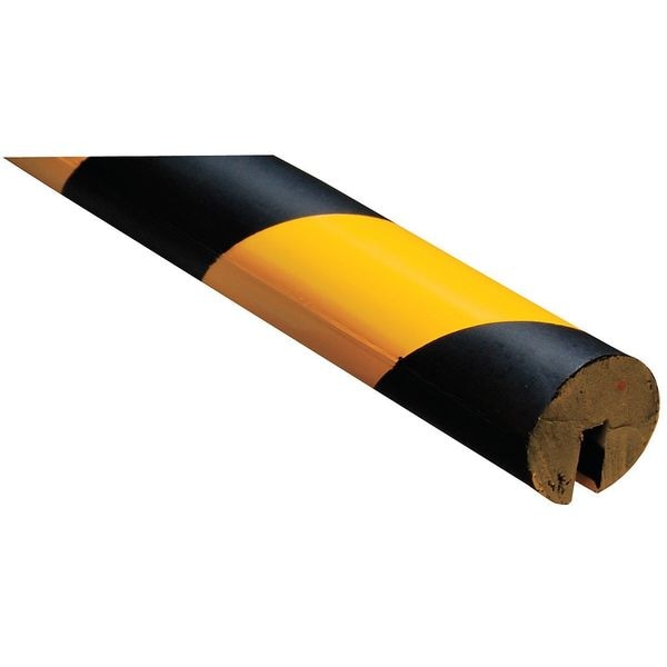 Zoro Select Corner Guard, Black/Yellow, 3/4"W X 36"H - FEG-A