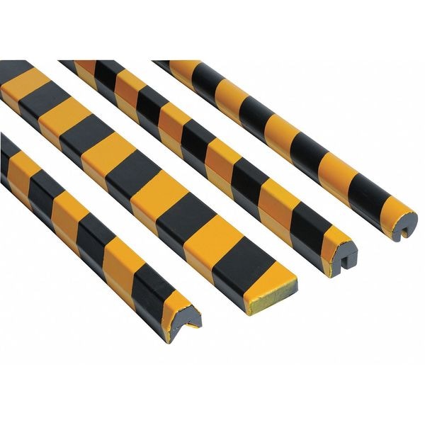 Zoro Select Corner Guard, Black/Yellow, 3/4"W X 36"H - FEG-A