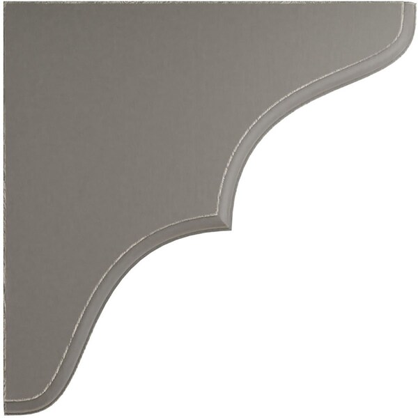 Ekena Millwork 1 3/4"W x 7 1/2"D x 7 1/2"H Stratford Wood Vintage Decor Bracket, Reclaimed Grey - BKTWD02X08X08STGY