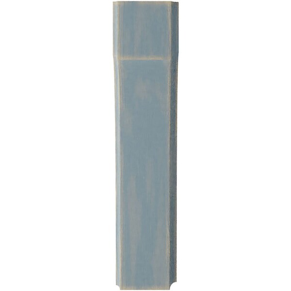 Ekena Millwork 1 3/4"W x 4"D x 8"H Clarksville Wood Vintage Decor Bracket, Driftwood Blue - BKTWD02X04X08CVBU