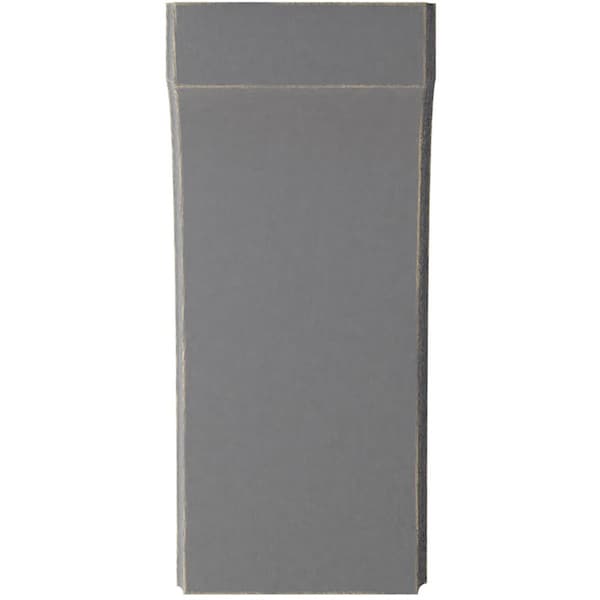 Ekena Millwork 5 1/4"W x 6"D x 12"H Clarksville Wood Vintage Decor Bracket, Pebble Grey - BKTWD05X06X12CVPG