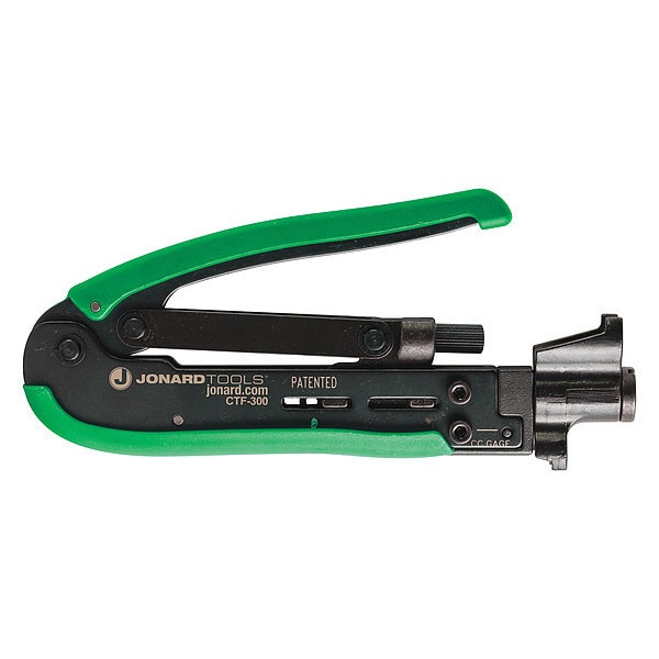 Herramienta de Jonard 6-3/4" Crimpador Estilo Corto para Conectores F - CTF-300