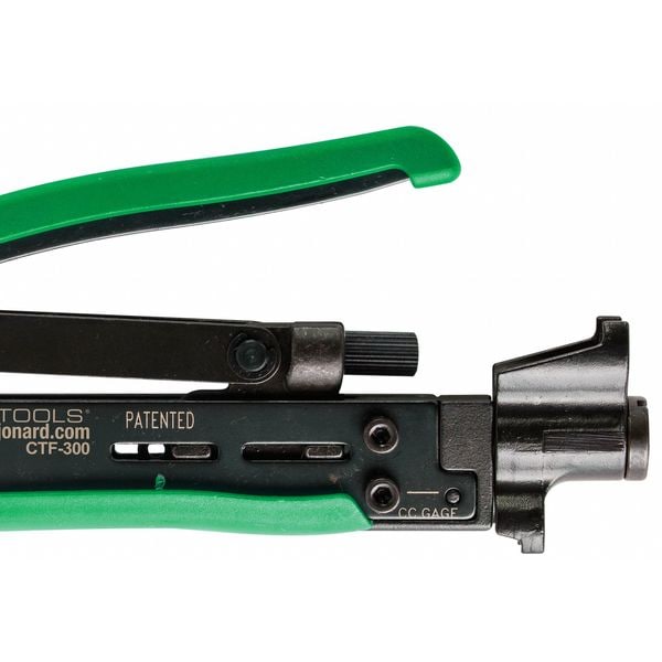 Herramienta de Jonard 6-3/4" Crimpador Estilo Corto para Conectores F - CTF-300