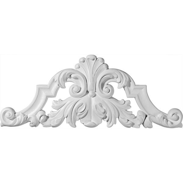 Ekena Millwork 22 1/4"W x 8 7/8"H x 1 1/8"P Savona Center with Scrolls Onlay - ONL22X08SA