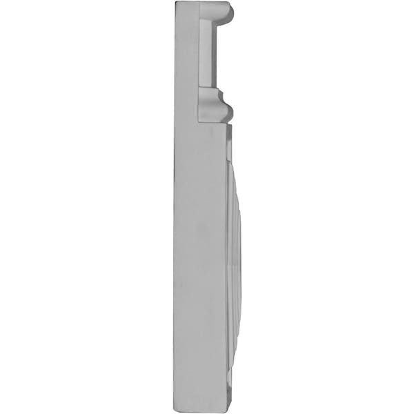 Ekena Millwork Plinth Block, Polyurethane, 9-5/8 in H, 4-3/8 in W, Factory Primed - PB04X10X01DI