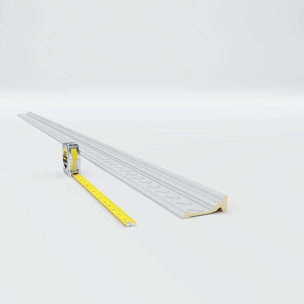 Ekena Millwork 3 1/2"H x 1 1/8"P x 3 5/8"F x 94 1/2"L, (1 5/8" Repeat), Franklin Crown Moulding - MLD03X01X03FN