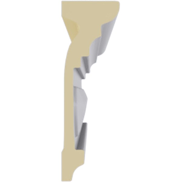 Ekena Millwork 3 1/2"H x 1 1/8"P x 3 5/8"F x 94 1/2"L, (1 5/8" Repeat), Franklin Crown Moulding - MLD03X01X03FN