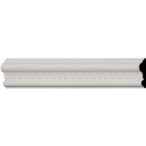 Ekena Millwork SAMPLE - 3 1/8"H x 7/8"P x 12"L Windsor Dentil Chair Rail - SAMPLE-CHA03X00WI