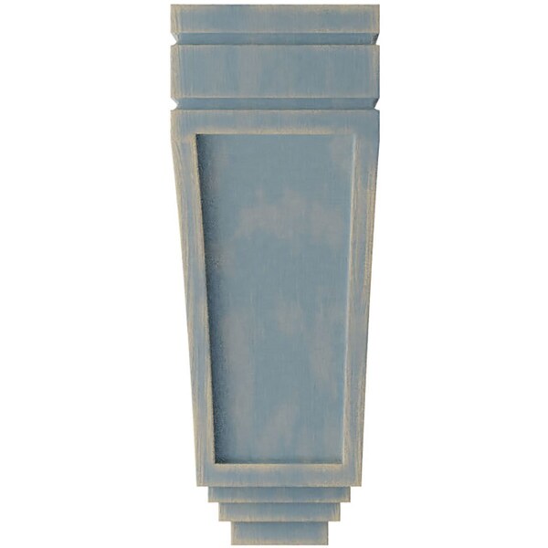 Ekena Millwork 5"W x 7 3/4"D x 14"H Large San Juan Wood Vintage Decor Corbel, Driftwood Blue - CORWD05X07X14SJBU