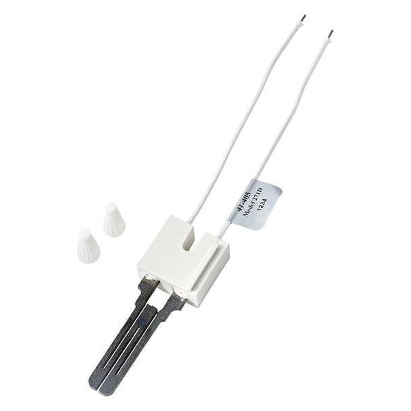 Robertshaw Hot Surface Igniter, LP/NG, 120, 5 1/4 in L., Silicon Carbide, Wire Nuts - 41-405