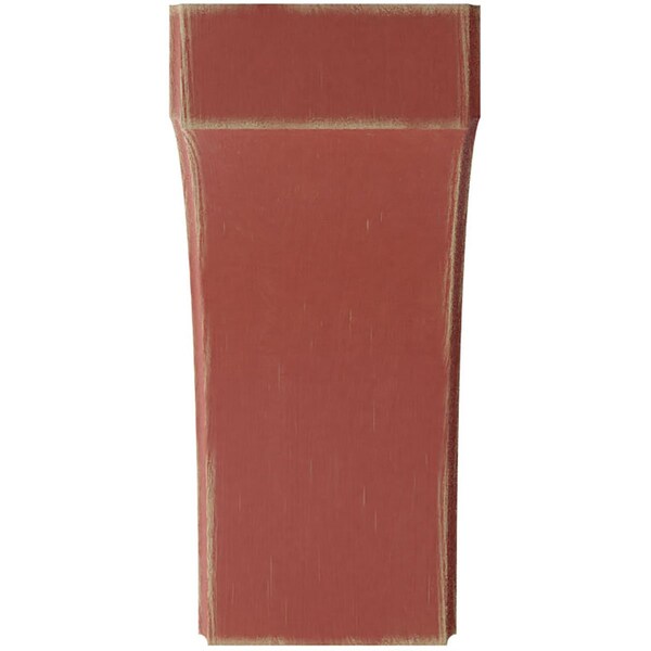 Ekena Millwork 5 1/4"W x 10"D x 12"H Clarksville Wood Vintage Decor Bracket, Salvage Red - BKTWD05X10X12CVRD