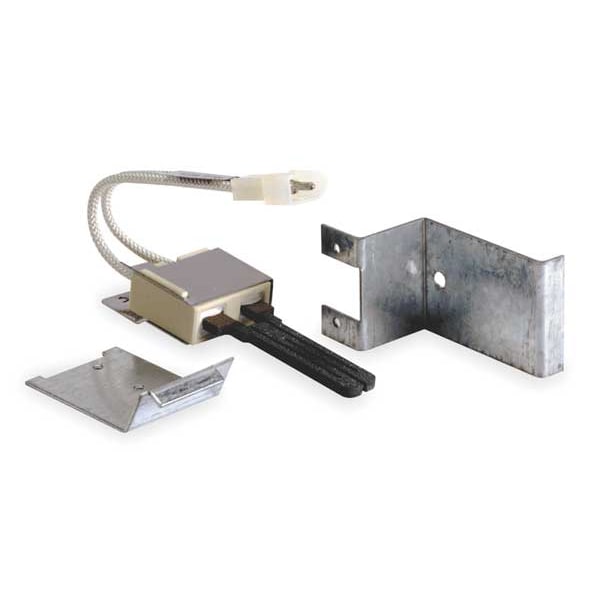 Robertshaw Hot Surface Igniter, LP/NG, 120, 5 1/4 in L., Silicon Carbide, Mounting Adapter - 41-414