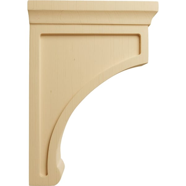 Ekena Millwork 2 1/2"W x 7"D x 10"H Large Gomez Wood Bracket, Alder - BKTW02X07X10GOAL