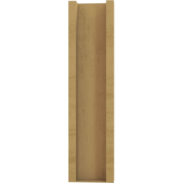 Ekena Millwork 6-in W x 12-in D x 24-in H Funston Block Rough Cedar Woodgrain TimberThane Outlooker, Primed Tan - OUTUR060X12X24FST44RCPR