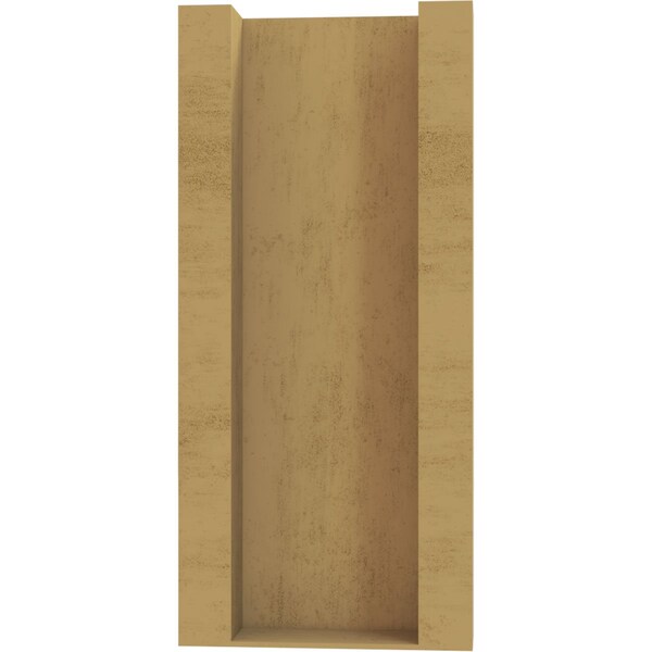 Ekena Millwork 5 1/2-in W x 12-in D x 12-in H Balboa Block Rough Cedar Woodgrain TimberThane Outlooker, Primed Tan - OUTUR055X12X12BOA44RCPR
