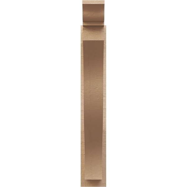 Ekena Millwork 6-in W x 30-in D x 38-in H Funston Trad Rough Cedar Woodgrain TimberThane Outlooker, Primed Tan - OUTUR060X30X38FST04RCPR