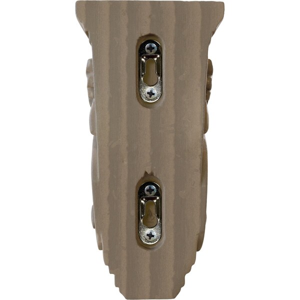 Ekena Millwork 3 1/2"W x 4"D x 7"H Small Traditional Acanthus Corbel, Walnut - CORW03X04X07TAWA