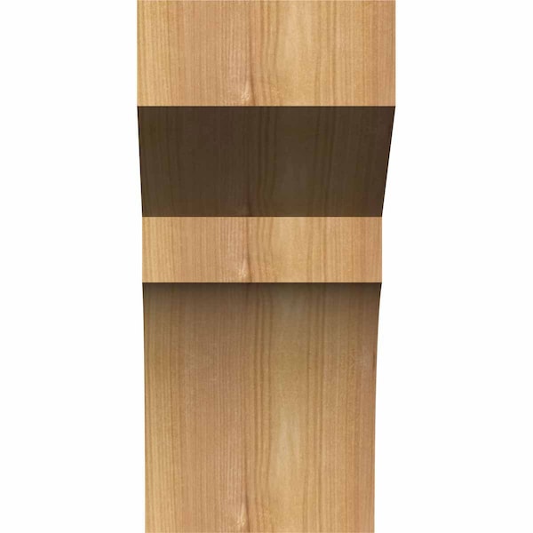 Ekena Millwork Monterey Rough Sawn Corbel, Western Red Cedar, 6"W x 8"D x 12"H - COR06X08X12MON00RWR