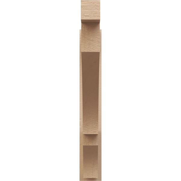 Ekena Millwork 5 1/2-in W x 38-in D x 38-in H Balboa Block Rough Cedar Woodgrain TimberThane Outlooker, Primed Tan - OUTUR055X38X38BOA44RCPR