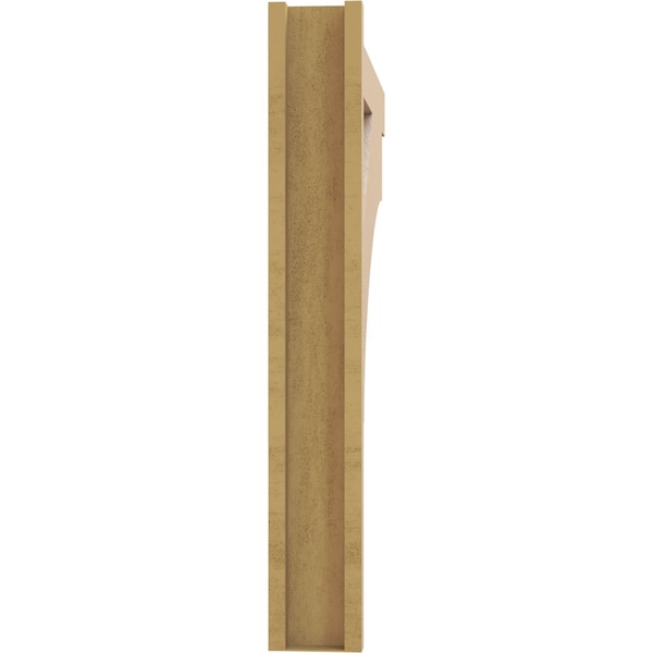 Ekena Millwork 5 1/2-in W x 38-in D x 38-in H Balboa Block Rough Cedar Woodgrain TimberThane Outlooker, Primed Tan - OUTUR055X38X38BOA44RCPR