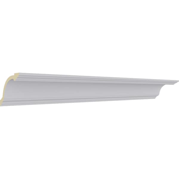 Ekena Millwork 4 1/8"H x 6 1/8"P x 7 1/4"F x 94 1/2"L Diane Traditional Crown Moulding - MLD06X04X07DI