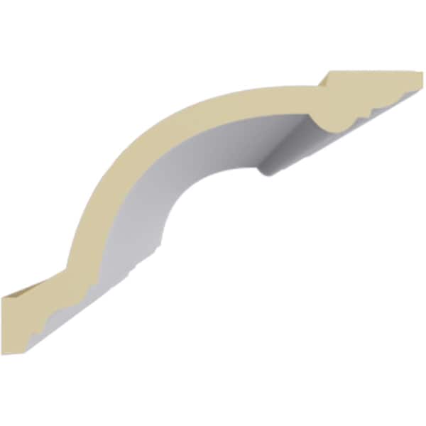 Ekena Millwork 4 1/8"H x 6 1/8"P x 7 1/4"F x 94 1/2"L Diane Traditional Crown Moulding - MLD06X04X07DI