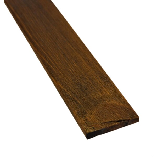 Timberchic Wood, Brown, 48 in L, 1.25 in W, Stained - 409