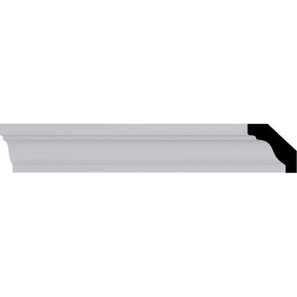 Ekena Millwork 1 3/8"H x 1 3/8"P x 1 7/8"F x 94 1/2"L Artis Crown Moulding - MLD01X01X02AR